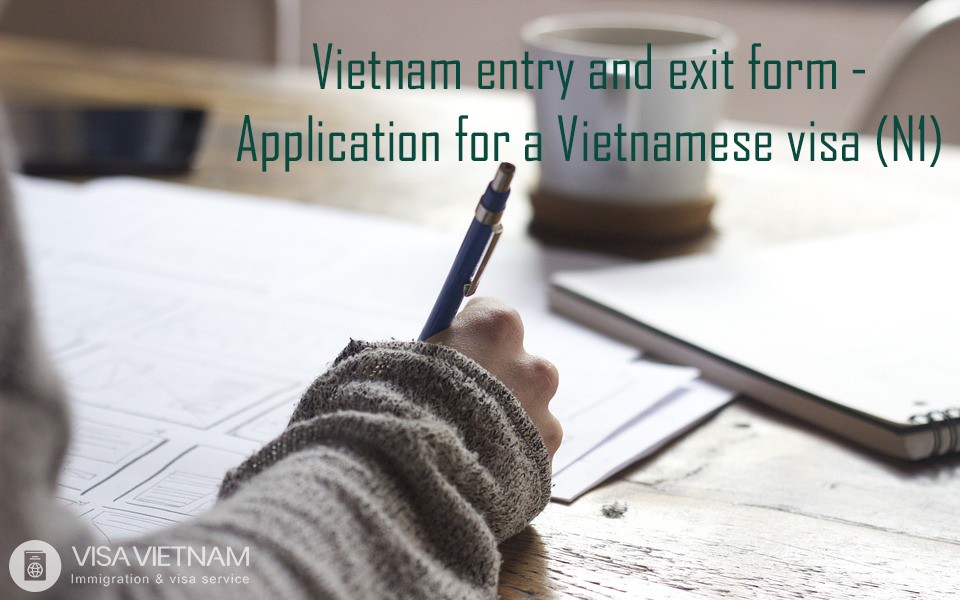 Vietnam entry and exit form - application for a Vietnamese visa (N1)