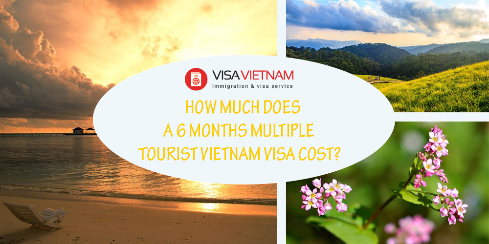 How much does a 6 months multiple tourist Vietnam visa cost?