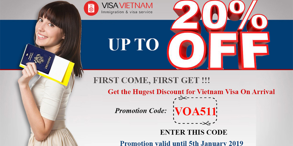 Vietnam Visa Discount Code: UP TO 20% OFF